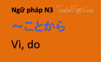 Ngữ pháp N3 ～ことから Vì, do